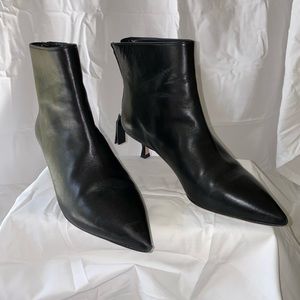 Stuart Weitzman Booties with Kitten Heel